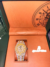 Automatic Date Gold Dial Roman Numerals Two-T...