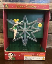 Disney Tinker Bell Light-Up Tree Topper Peter Pan A Bit NEW Torn Box Christmas