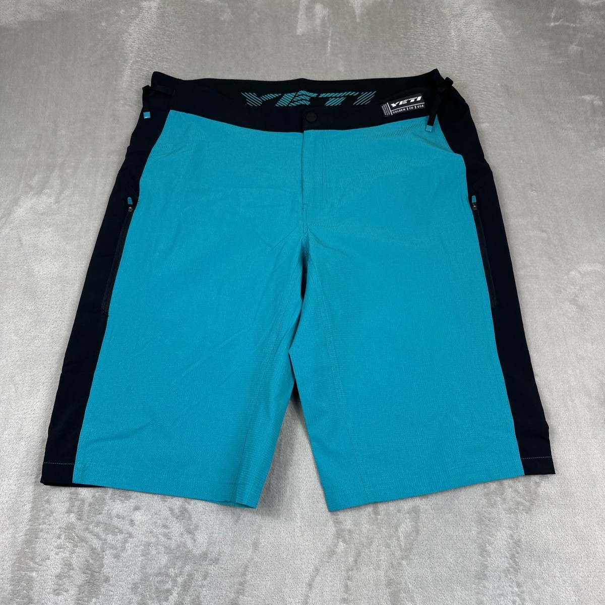 Yeti Cycles Enduro Mountain Bike Shorts Men's Size XXL Turquoise