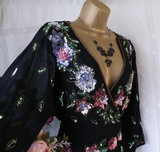 👗******MONSOON PRE-OWNED "JOSIE BLACK" MAXI DRESS SIZE 14******👗