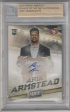 Arik Armstead 2015 Panini Player Of The Day Autographs Rc Auto Beckett Slabbed