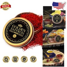 Red Saffron Threads, Grade A Negin, Non-GMO Verified, 2g