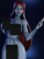 Sewn Girl Full Resin Figure Model Kit 1/24 Scale Unassembled Unpainted Toys