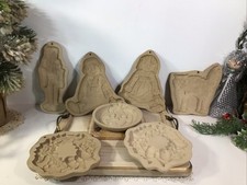 Lote de 7 moldes de arte para galletas Wilton marrón bolsa / varios diseños y días festivos