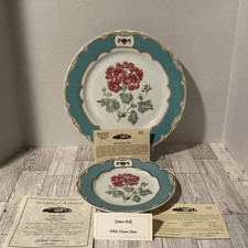 WOODMERE White House Collection JAMES POLK 11” Dinner Plate & 7.5” Dessert Plate