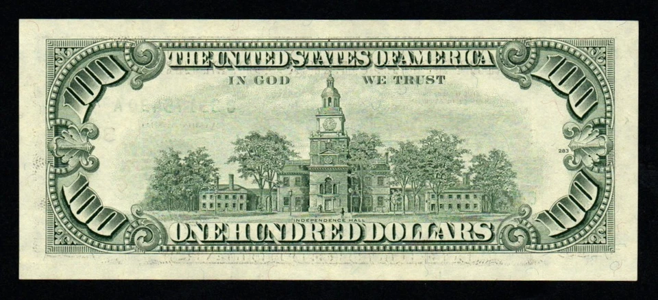 $100 1993 Philadelphia District GEM UNC Federal Reserve Note! - Image 2 of 2
