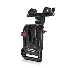 V Mount Battery Plate, V-Lock Mount Battery Plate with 15mm Rod Clamp 