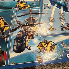 LEGO CITY: Deep Sea Helicopter (60093) - 100% complete with Minifigures