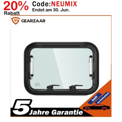 Wohnwagenfenster Seitenfenster Gehärtetes Glas für Wohnwagen Van Camper Getönt