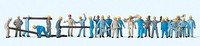 Preiser HO 14403 Figurenset Gleisbauarbeiter 24 Figuren NEU OVP