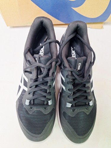 Asics Gel-Tactic Women's Size 7 Running Shoes 1072A070.002 Black White - Picture 3 of 8