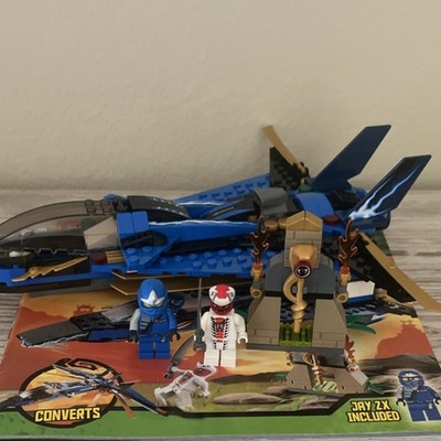 S LEGO NINJAGO Jay's Storm Fighter 9442 Jay ZX Snappa Complete Set