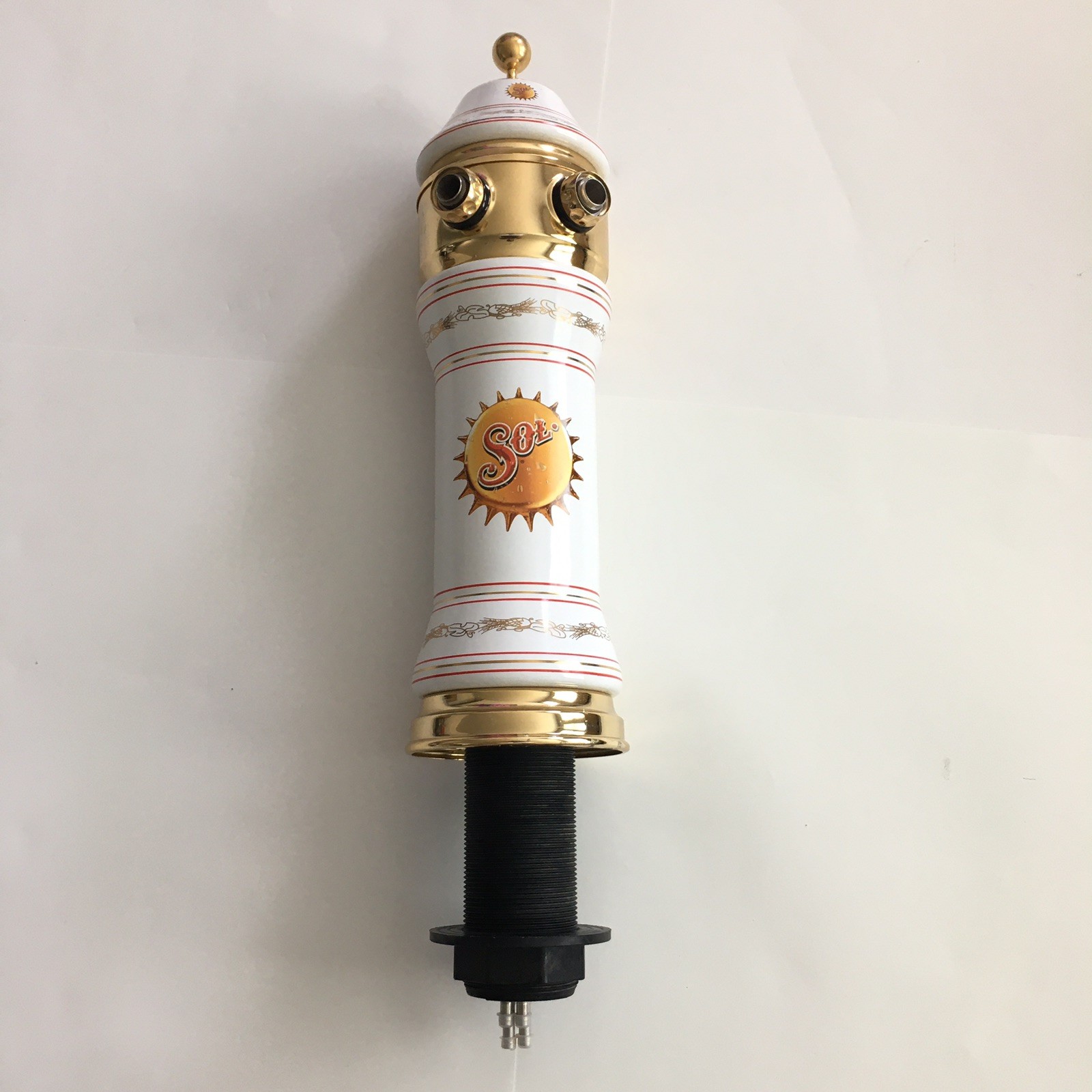 Celli Sol Ceramic Double Faucet Beer Tower Dispenser