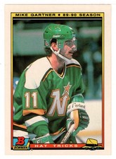 Mike Gartner - Toronto - Hat Trick (Hockey Card) 1990-91 Bowman # 8 - Mint