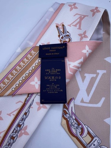 LOUIS VUITTON Schal Seide PNK Gesamtmuster Damen M78819 Gebraucht - Bild 2 von 3
