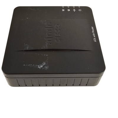 Cisco SPA122 ATA with Router VoIP Phone Adapter 2-Port Ethernet w/ Cables