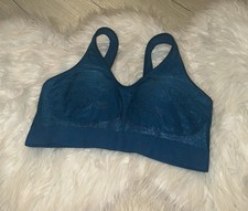 Bali 3488 Comfort Revolution Shaping Wireless Bra Womens S Small Teal Blue