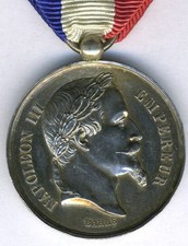 FRANKREICH - LEBENS-RETTUNGSMEDAILLE 2.KLASSE KAISER NAPOLEON III. M.1859