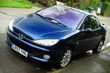 Metallic Blue Peugeot 206cc Allure 1.6L 16V TU5JP4 76,000 Miles