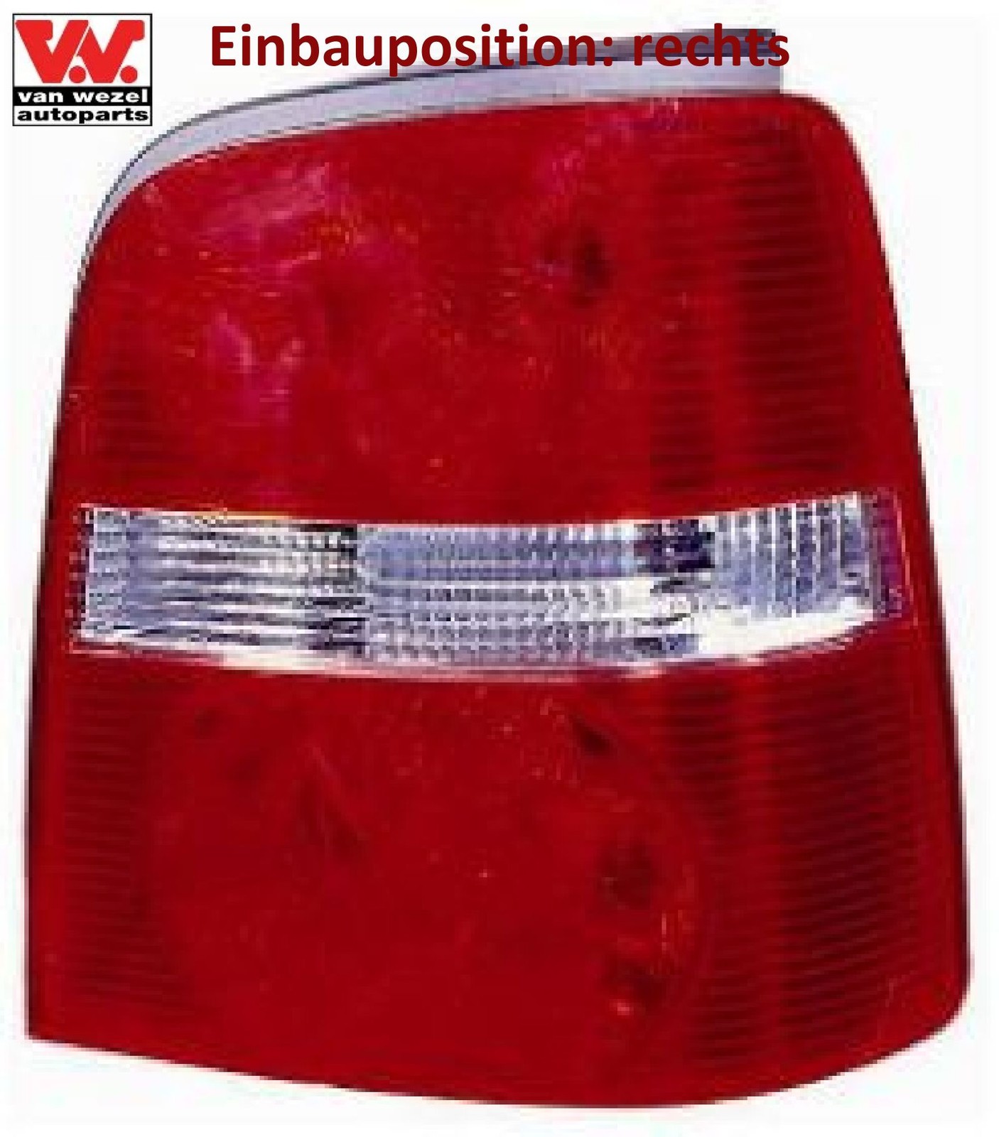 Van Wezel Heckleuchte weiß/rot ohne Lampenträger [Hersteller-Nr. 5856932] für VW - Bild 2