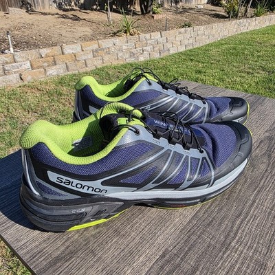 Salomon Wings Pro 2 Trail Running Shoes Mens Size 10.5 SensiFIT + EndoFIT 381555