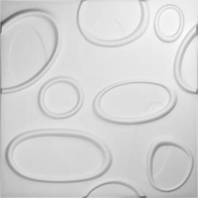 5/8 In. X 19-5/8 In. X 19-5/8 In. PVC White Felix Endurawall Decorative 3D Wall