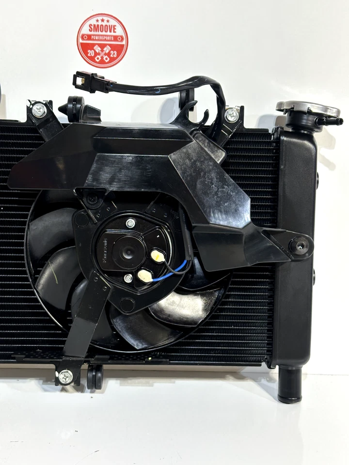 2022-2025 YAMAHA XSR900 XSR 900 OEM RADIATOR ENGINE MOTOR COOLANT COOLER W/ FAN - Image 4 of 4