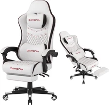 Gaming Chair Ergonomic Computer Gaming Chair 400lb Load Bearing Retractable