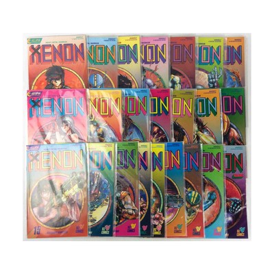 Eclipse Comics Comic Lot Xenon Series Collection - Issue #1 - 23! VG+