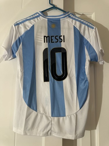 Lionel Messi #10 Kinder Argentinien Trikot Set Größe 28 für Alter 10-11