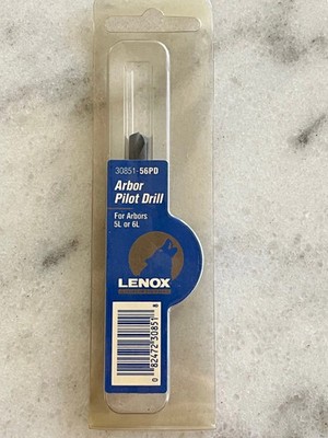 LENOX 30851 Pilot Drill Bit 1/4'' Black Oxide Arbor 5L 6L