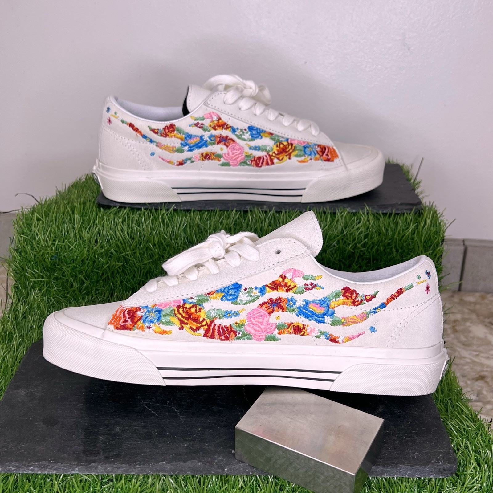 Vans Sid Dx Anaheim Factory Flower Flame True White Men’s Unisex 7 image 3