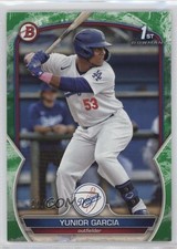 2023 Bowman Prospects Green Pattern 27/99 Yunior Garcia #BP-142 12xs