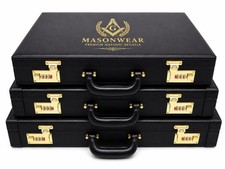 Masonic Regalia Apron Hard Briefcase All Size...