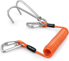 Scuba Diving Reef Double Hook, Drift Safety Telescopic Spring Rope Stainless Ste
