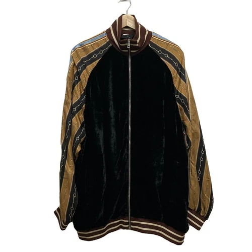 Giacca leggera uomo multi nero marrone originale Gucci 572666