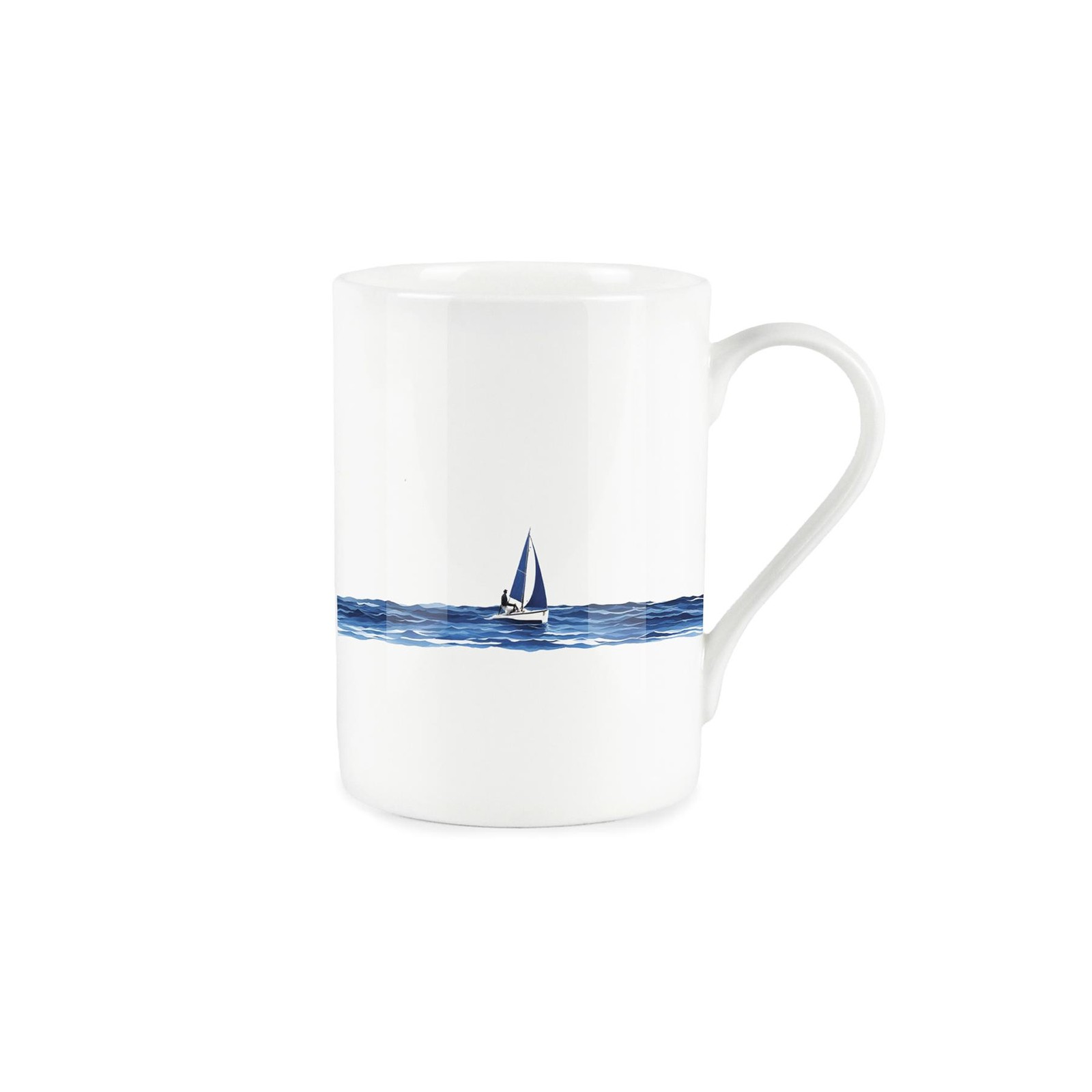 Sailing Mug - Ocean Dinghy Boat Sailor Gift/Present - Bone China Tea/Coffee Mug