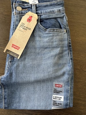 Levi's Women's 721 High Rise Skinny Jeans  hypersoft 26 x 30 NWT medium wash