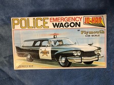 Jo-han 60 Plymouth Police Emergen Station Wagon Kit C-c-5100 Opened 1960 Issue