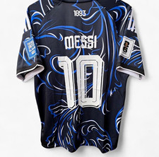 adidas Argentina Lionel Messi #10 Men’s Soccer Jersey Size XL Black/Blue/White