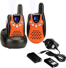Retevis RT602 Walkie Talkies for Kids, Rechargeable Walkie Talkies with Chargin