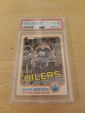 1981 Glenn Anderson Rookie Card, OPC #108, PSA EX-MT6. rookie card picture