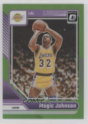2024 Panini Donruss Optic Legends Lime Green Prizm 96/149 Magic Johnson HOF 14dq