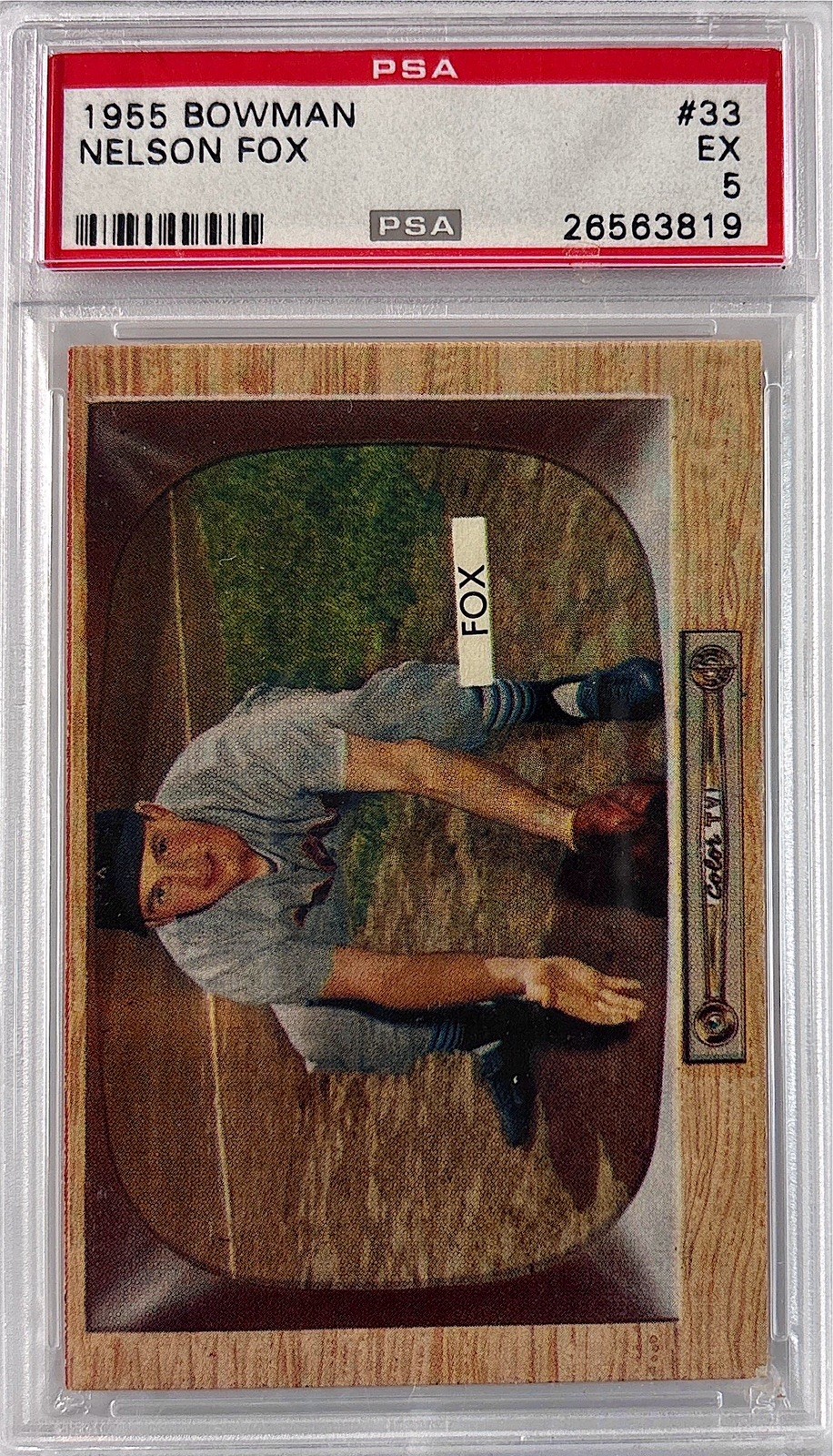 1955 Bowman #33 - Nelson (Nellie) Fox PSA 5