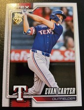 2026 Topps Series 1 Baseball Evan Carter #110 Texas Rangers
