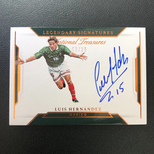 2018 Panini National Treasures Legendary Signatures Luis Hernandez /25 Auto