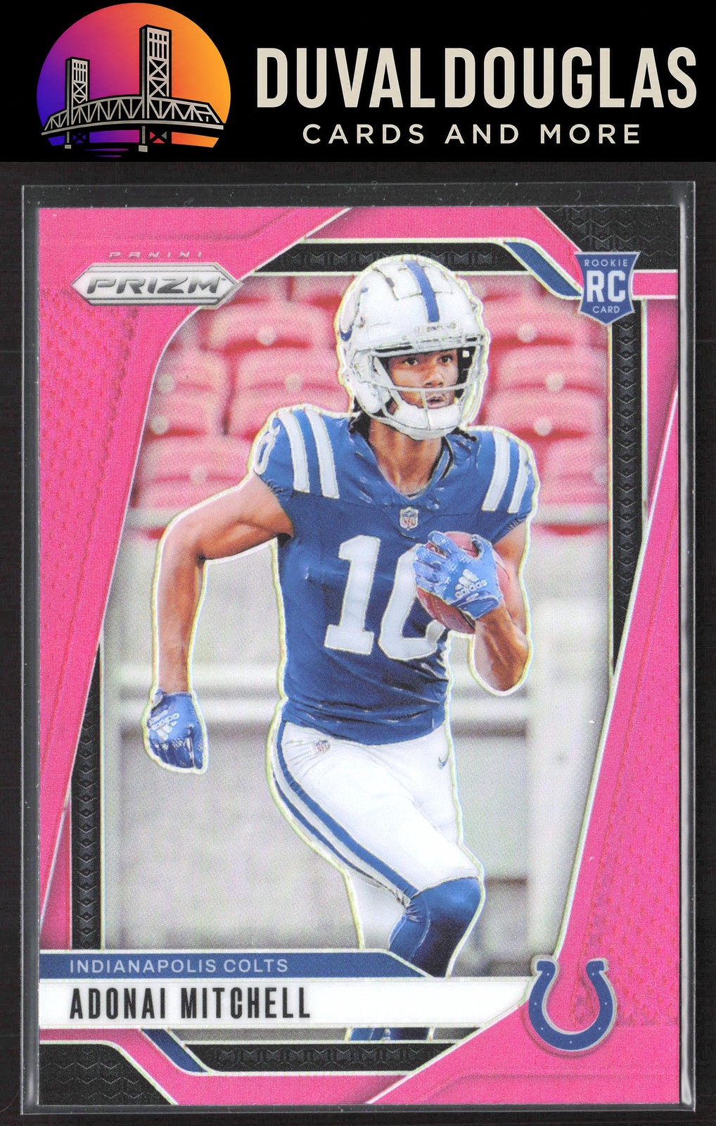 2024 Panini Prizm #303 Adonai Mitchell Pink