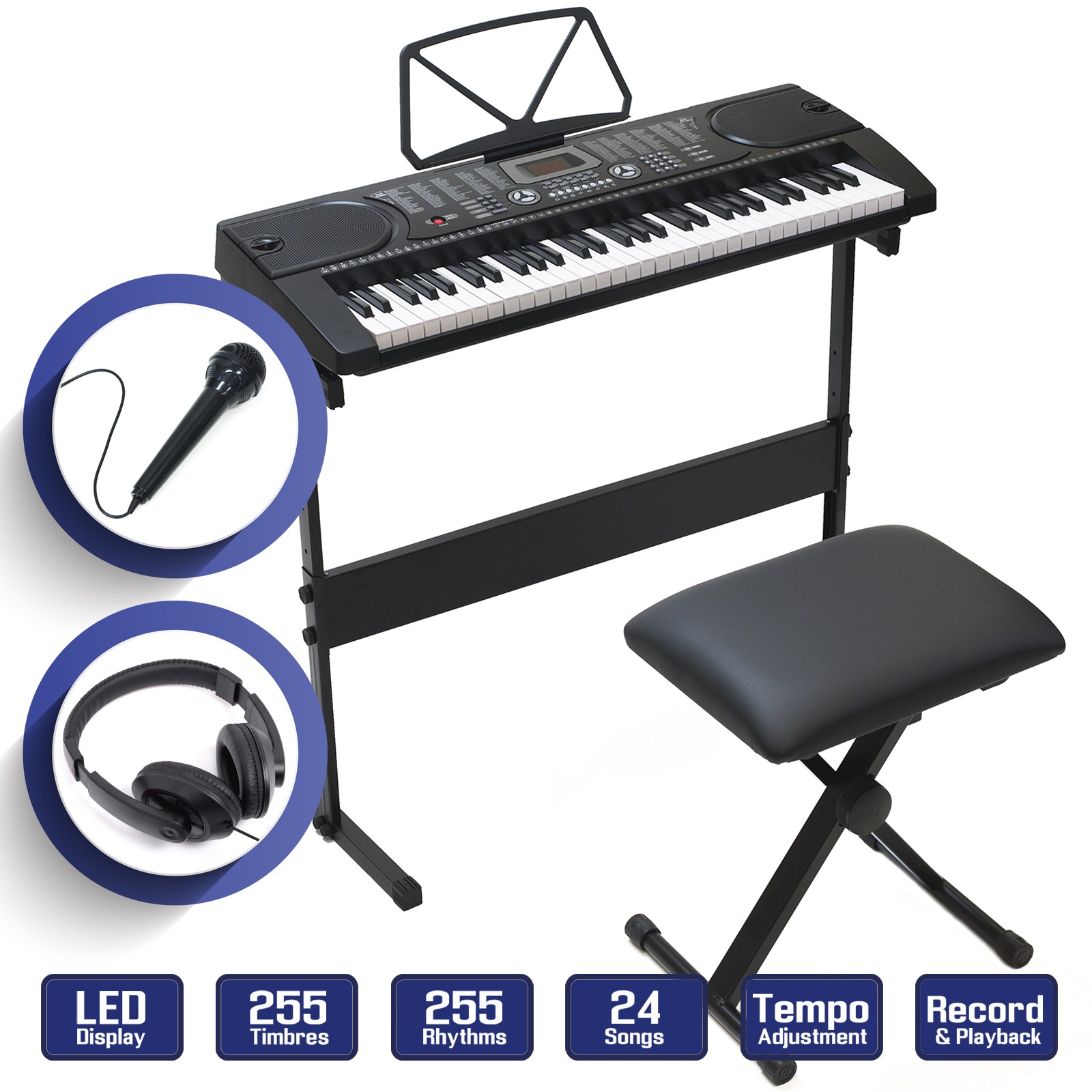 61 Key Digital Piano Music Keyboard - Electronic Keyboard St