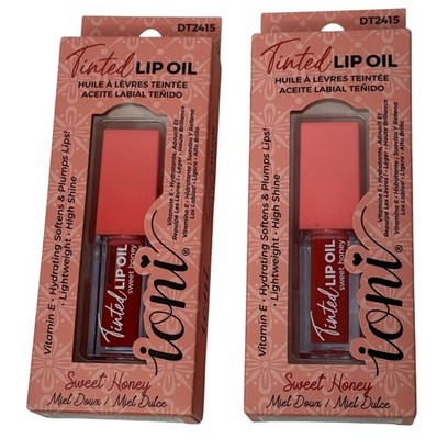 IONI Sweet Honey Tinted Lip Oil DT2415 2 Pack Vitamin E Hydrating