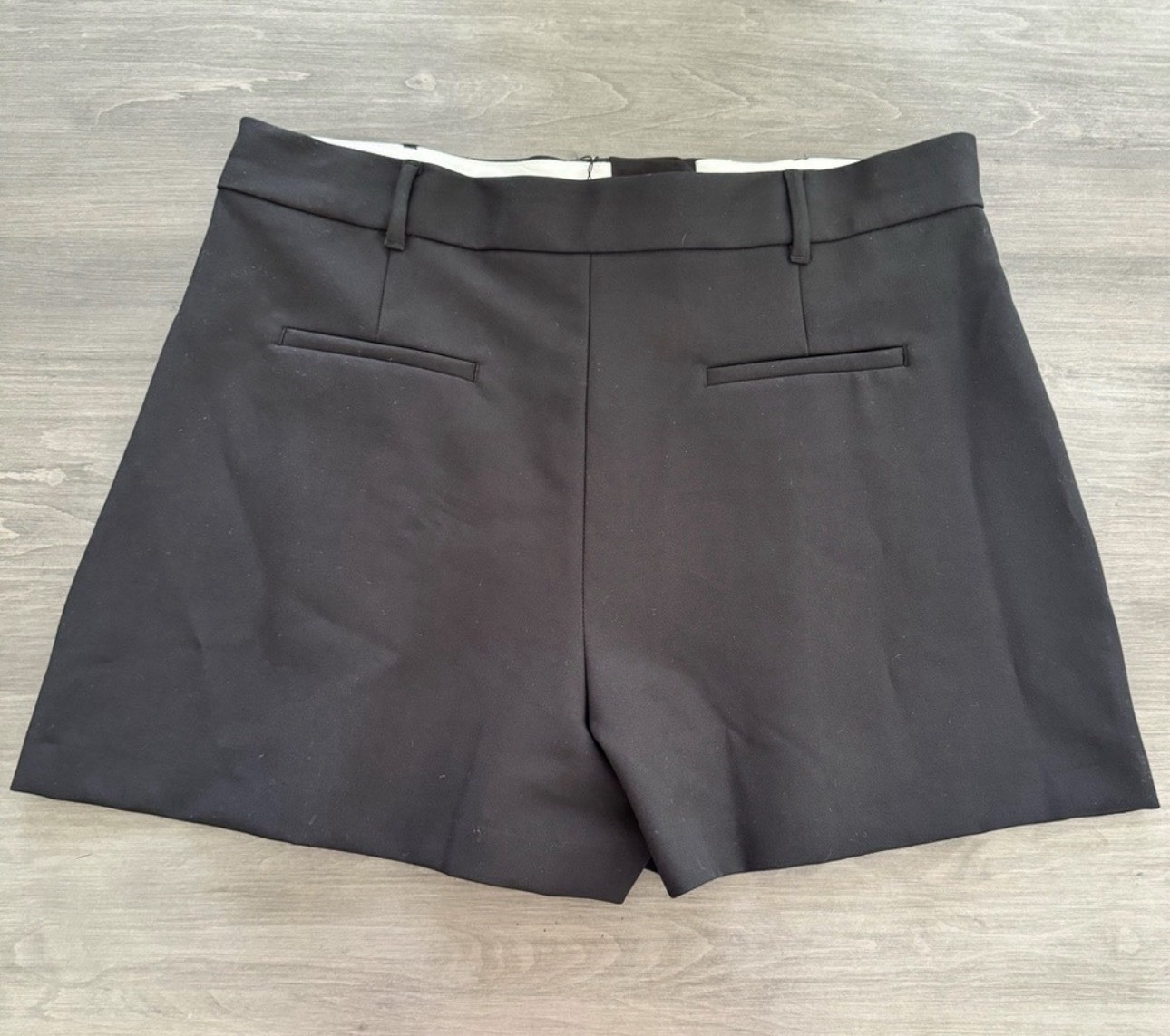 Zara black trousers pleated dress shorts size XL NWT thumbnail 6